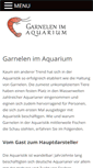 Mobile Screenshot of garnelen-aquarium.com